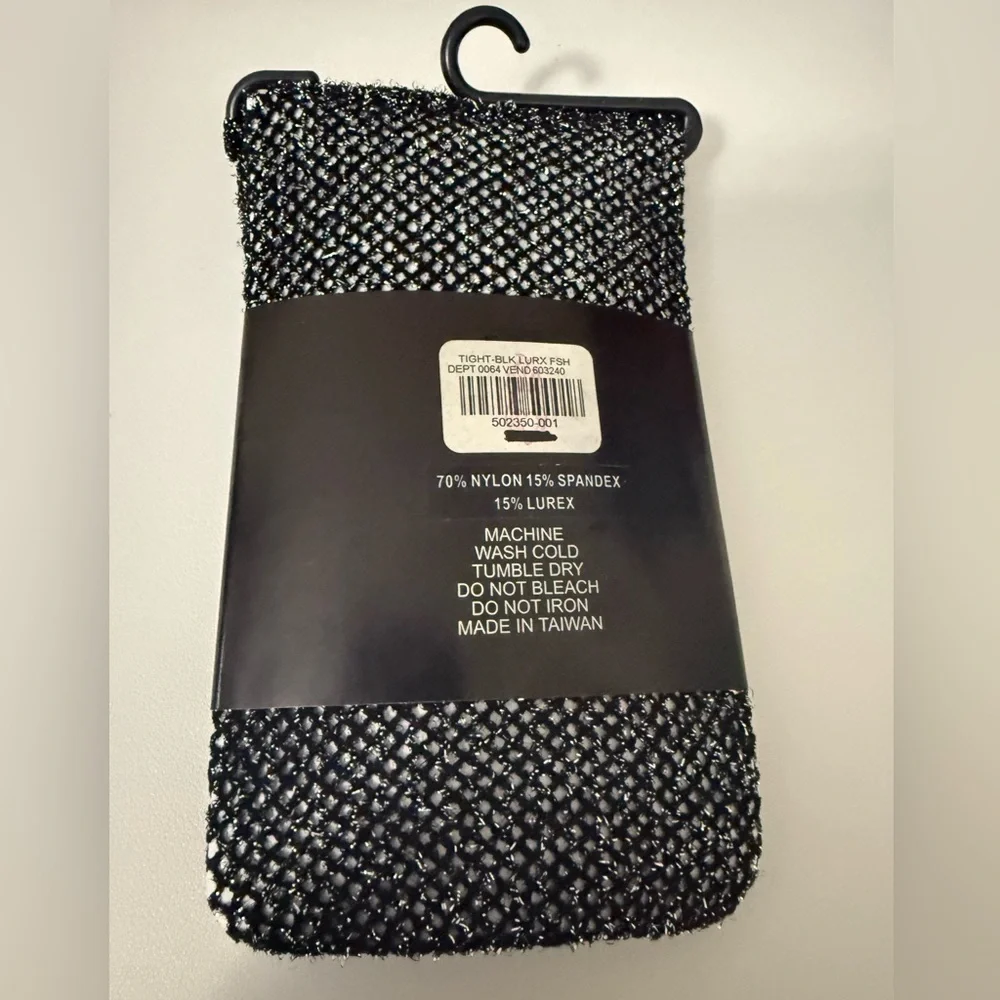 New! Vintage Torrid sz 1‎ 2 Fishnet Lurex Tights 1X 2X